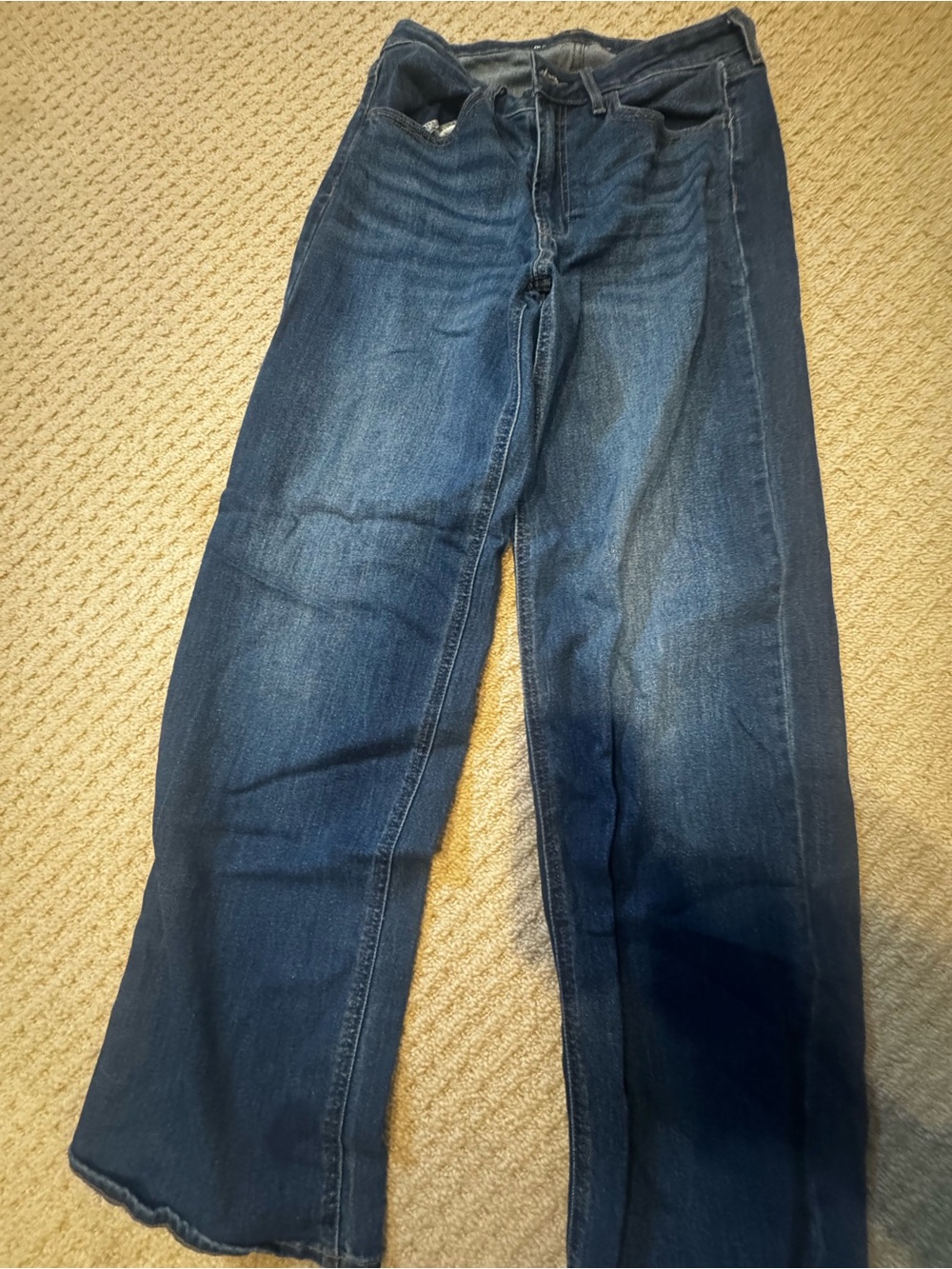 Old Navy High-Rise Wow Wide-Leg Jeans Blue Waist 8